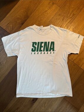 Siena Lacrosse Men's Graphic Tee - White/Green